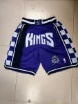Sacramento Kings Throwback Pocket Purple Basketball Shorts