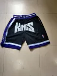 Sacramento Kings Throwback Black Basketball Shorts