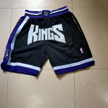 Sacramento Kings Throwback Black Basketball Shorts