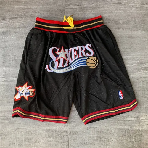 Philadelphia 76ers Black Basketball Shorts