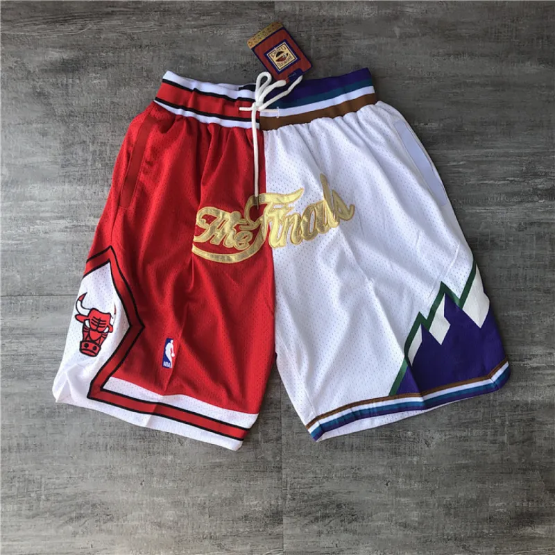 Chicago Bulls Split Color Basketball Shorts
