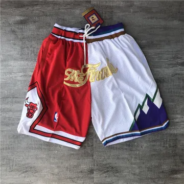 Pantaloncini da basket bicolori dei Chicago Bulls