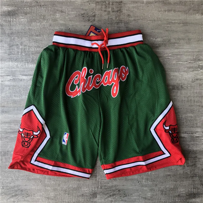 Chicago Bulls Green Basketball Shorts