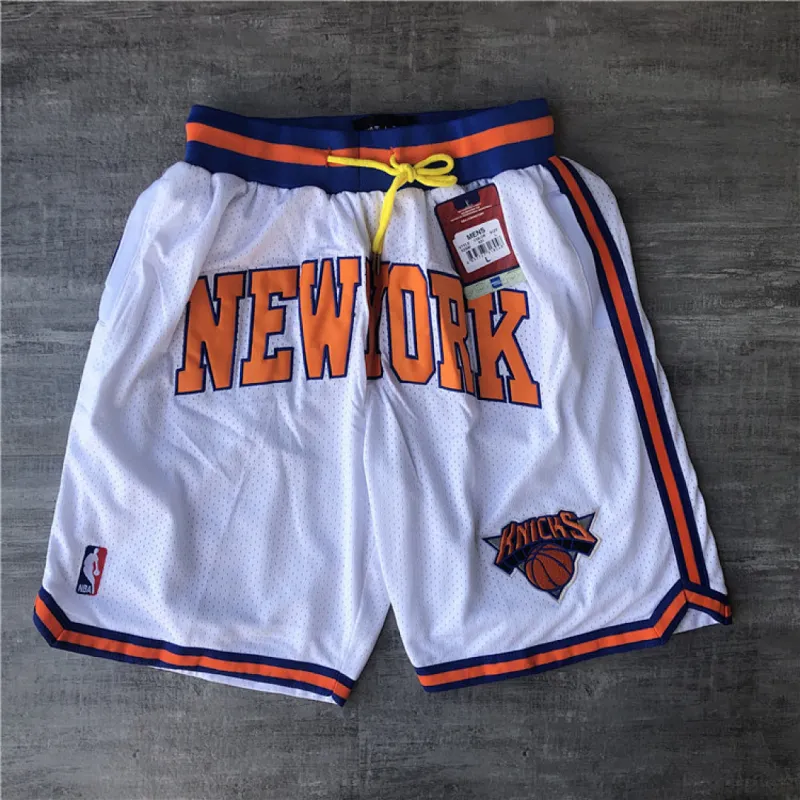 New York Knicks White Basketball Shorts