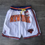 New York Knicks White Basketball Shorts