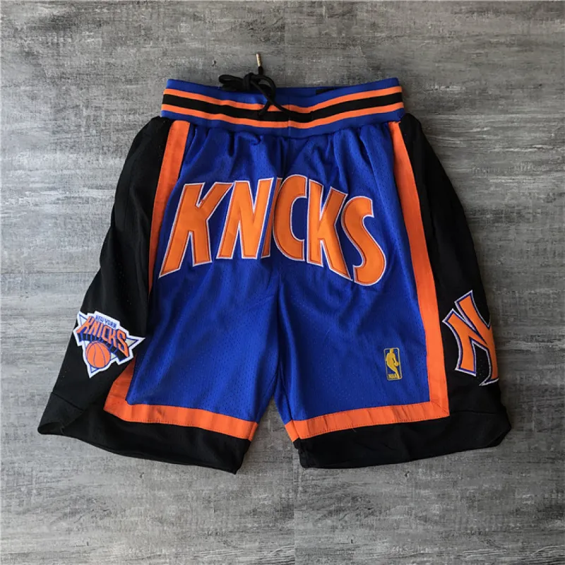 New York Knicks Blue Basketball Shorts