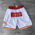 Houston Rockets White Basketball Shorts