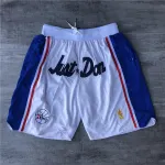 Philadelphia 76ers White Basketball Shorts