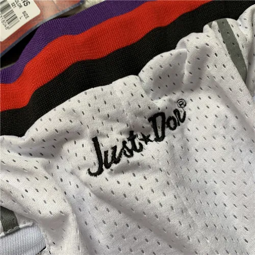 Toronto Raptors Throwback White Basketball Shorts