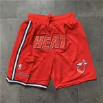 Miami Heat Throwback Red Basketball Shorts