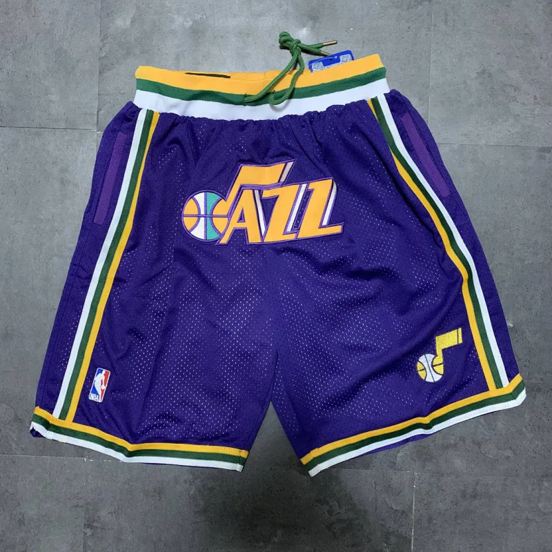 Utah Jazz Purple Basketball Shorts