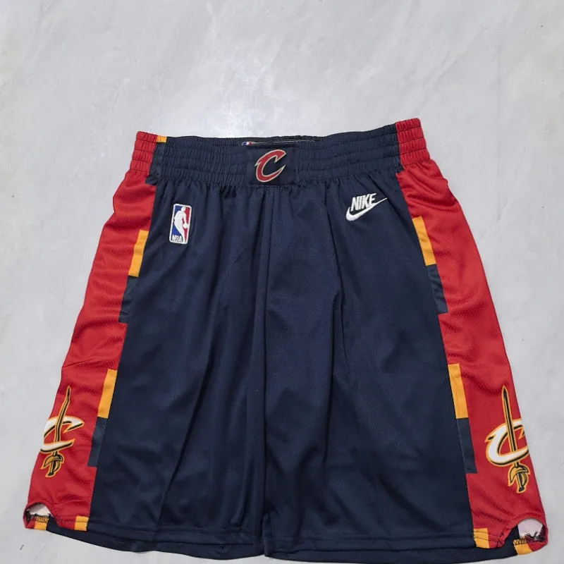 Cleveland Cavaliers 2026 City Edition Throwback Navy Basketball Shorts