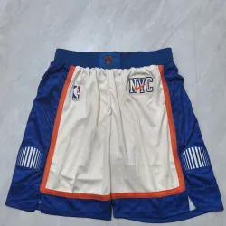 New York Knicks City Edition Cream Basketball Shorts - product photo New York Knicks City Edition Cream Basketball Shorts