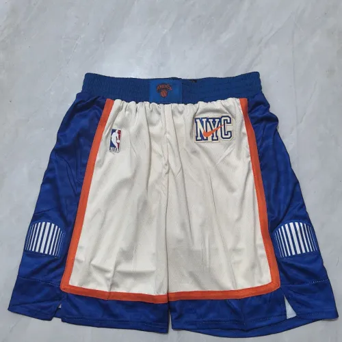 Short de basket-ball New York Knicks City Edition, couleur crème