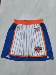 New York Knicks 2025 City Edition White Stripe Basketball Shorts