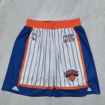 Calções de basquetebol dos New York Knicks 2025 City Edition com riscas brancas