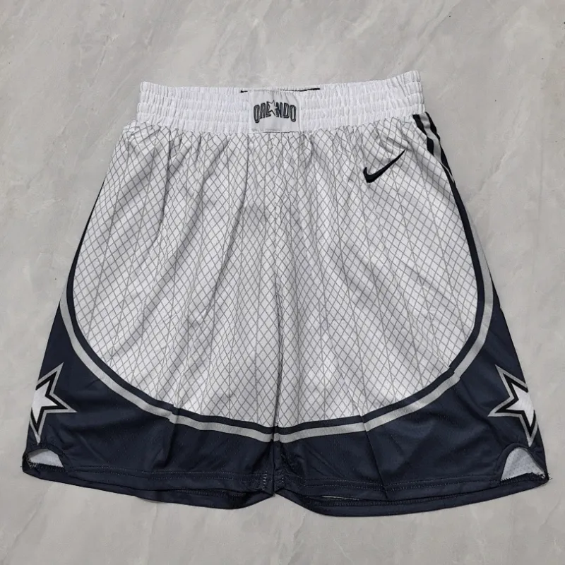 Orlando Magic 2025 City Edition White Stripe Basketball Shorts