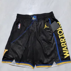 Golden State Warriors Pocket Black Basketball Shorts