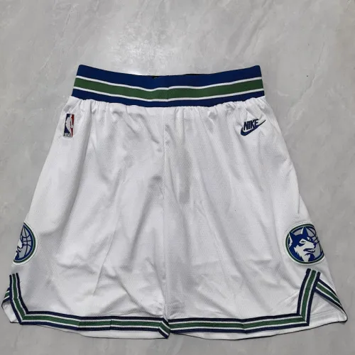 Dallas Mavericks White Basketball Shorts