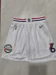 Philadelphia 76ers 2025 City Edition White Basketball Shorts