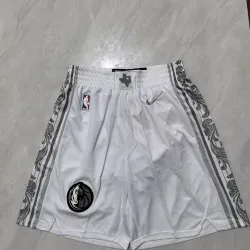 Dallas Mavericks 2025 City Edition White Basketball Shorts - product photo Dallas Mavericks 2025 City Edition White Basketball Shorts