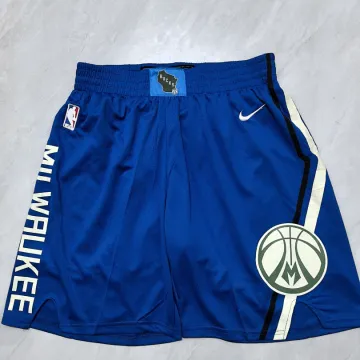 Milwaukee Bucks 2025 City Edition Blue Basketball Shorts