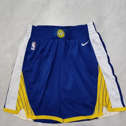 Pantaloncini da basket blu per ragazzi dei Golden State Warriors