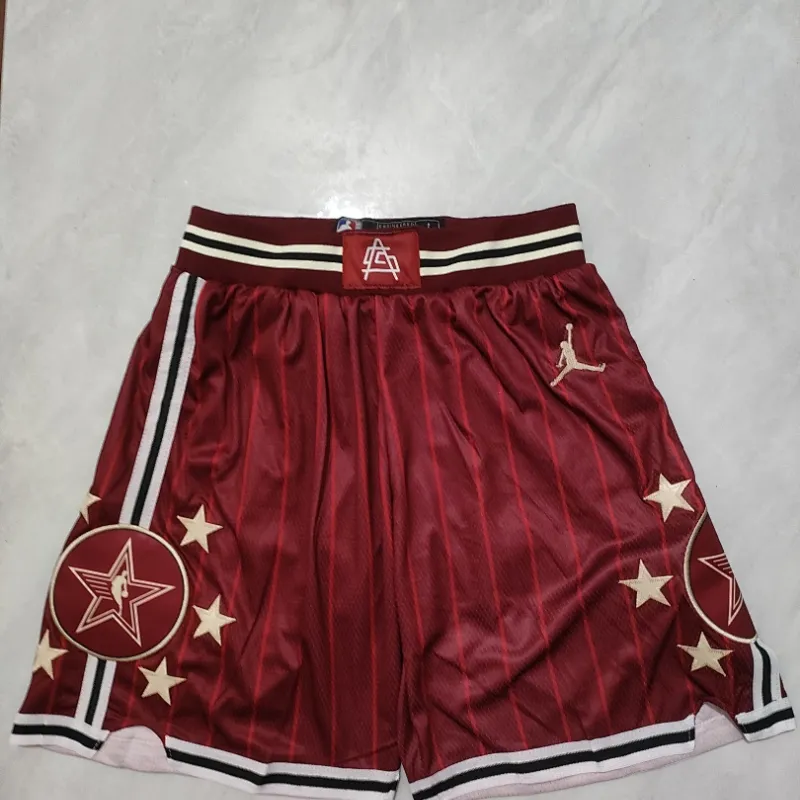 NBA All-Star Jerseys All-Star Red Basketball Shorts