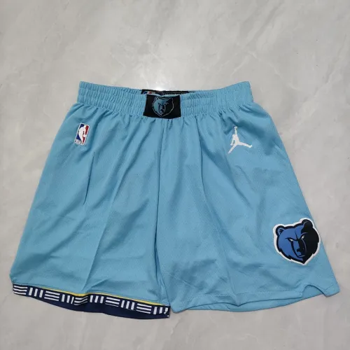 Memphis Grizzlies blauwe basketbalshort voor jongeren