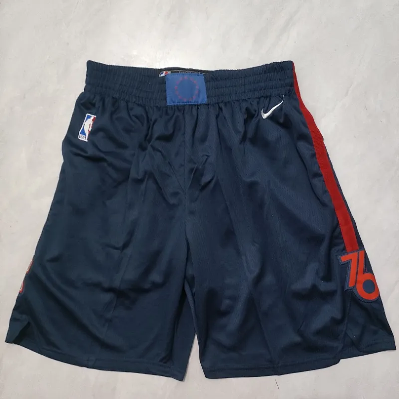 Philadelphia 76ers 2024 City Edition Blue Basketball Shorts