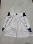 Dallas Mavericks White Basketball Shorts