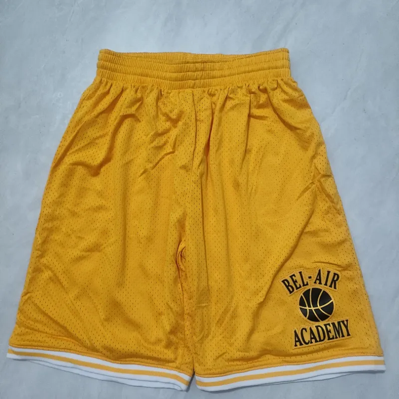 Toronto Raptors Throwback Yellow Basketball Shorts