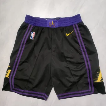 Los Angeles Lakers 2024 City Edition Black Basketball Shorts