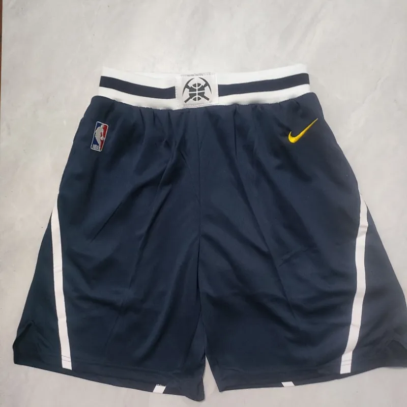 Blaue Basketball-Shorts der Denver Nuggets