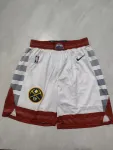 Denver Nuggets White Basketball Shorts