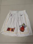 Miami Heat 2023 City Edition White Basketball Shorts