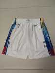 Brooklyn Nets 2023 City Edition White Basketball Shorts
