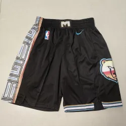 Memphis Grizzlies 2023 City Edition Black Basketball Shorts - product photo Memphis Grizzlies 2023 City Edition Black Basketball Shorts