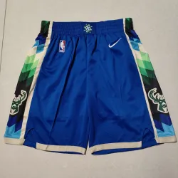 Milwaukee Bucks 2023 Blue Basketball Shorts - product photo Milwaukee Bucks 2023 Blue Basketball Shorts