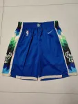 Milwaukee Bucks 2023 Blue Basketball Shorts
