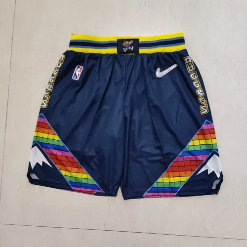 Short de basket-ball bleu marine « Throwback » des Denver Nuggets, à l'occasion du 75e anniversaire de l'équipe