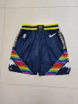 Denver Nuggets 75th Anniversary Throwback Navy Basketball Shorts