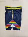 Denver Nuggets 75th Anniversary Throwback Navy Basketball Shorts