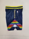 Denver Nuggets 75th Anniversary Throwback Navy Basketball Shorts
