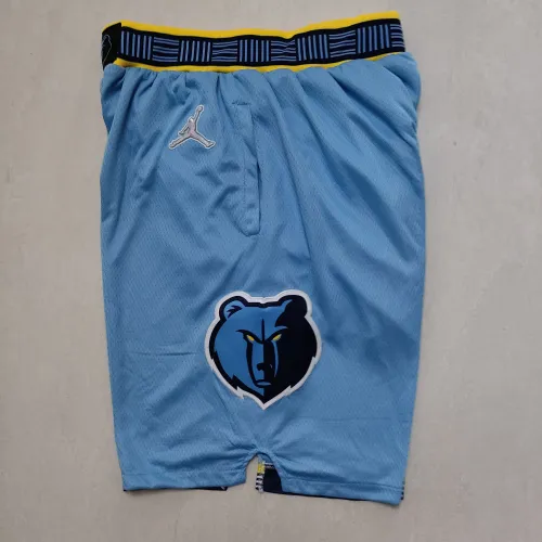 Memphis Grizzlies 75th Anniversary Throwback Pocket Blue Basketball Shorts