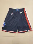 Brooklyn Nets 75th Anniversary Throwback Navy Basketball Shorts