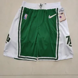 Boston Celtics 75th Anniversary Throwback Pocket Green Basketball Shorts - product photo Boston Celtics 75-jarig jubileum: retro basketbalshort in de kleur 'Pocket Green'