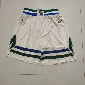 Milwaukee Bucks Cream Basketball Shorts