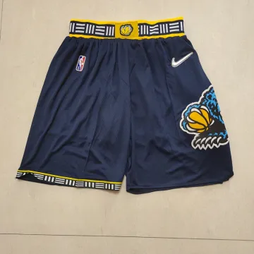 Memphis Grizzlies 75-jarig jubileum: retro basketbalshort in marineblauw