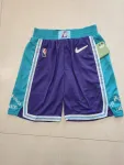 Los Angeles Lakers 75th Anniversary Throwback Pocket Purple Basketball Shorts